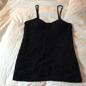 Black Candies sz Small Lace/bustier tank top